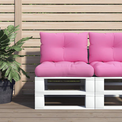 Coussins de palette vidaxl 2 st oxford tissu rose