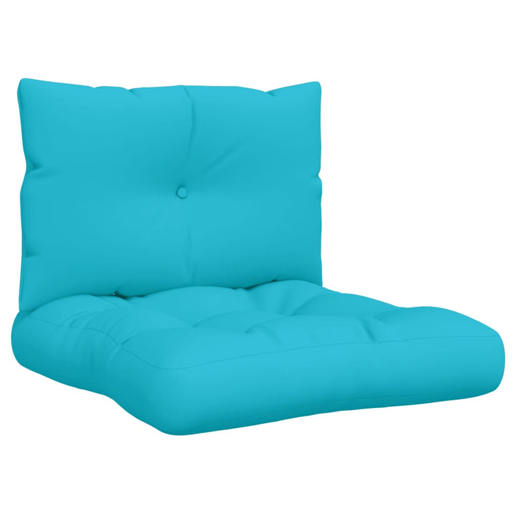 Vidaxl Pallet Cushions 2 St Oxford tissu turquoise