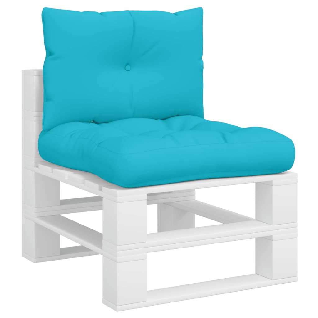 Vidaxl Pallet Cushions 2 St Oxford tissu turquoise