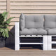 Coussins de palette vidaxl 3 st tissu gris