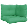 Coussins de palette vidaxl 3 st tissu vert