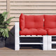 Coussins de palette vidaxl 3 st tissu rouge