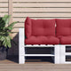 Coussins de palette vidaxl 3 st tissu vin rouge