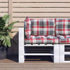 Coussins de palette vidaxl 3 tissu de motif Stedcase rouge