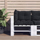 Coussins de palette vidaxl 3 stedcase motif oxford tissu noir