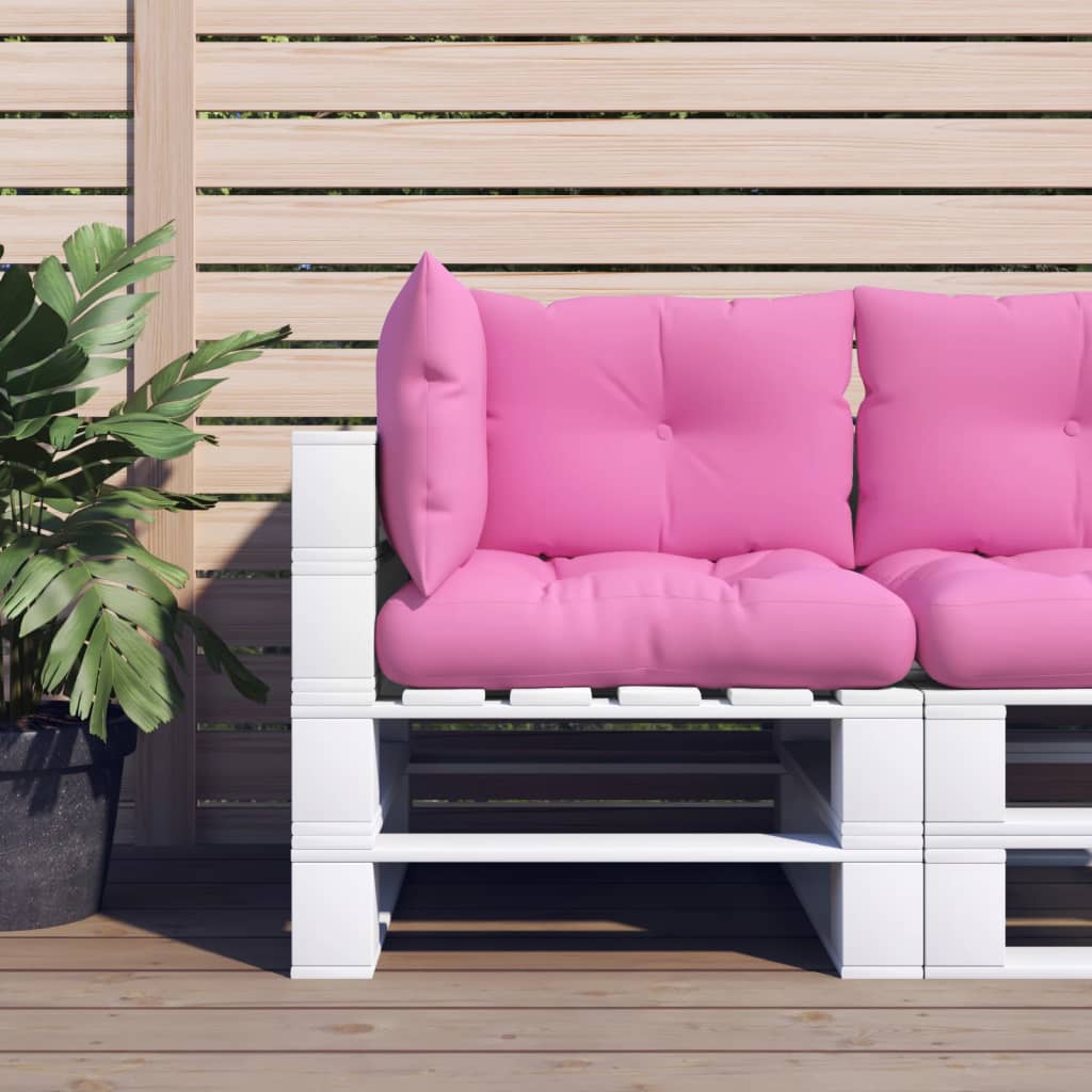 Coussins de palette vidaxl 3 tissu st oxford rose