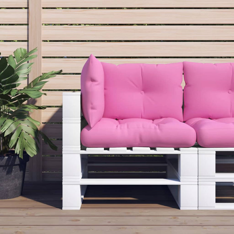 Coussins de palette vidaxl 3 tissu st oxford rose