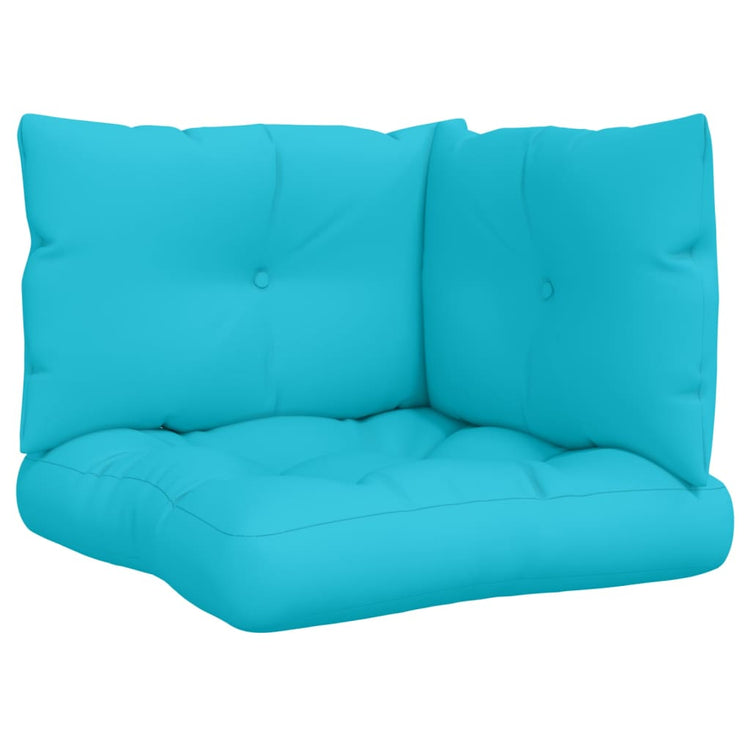 Coussins de palette vidaxl 3 Turquoise de tissu st oxford