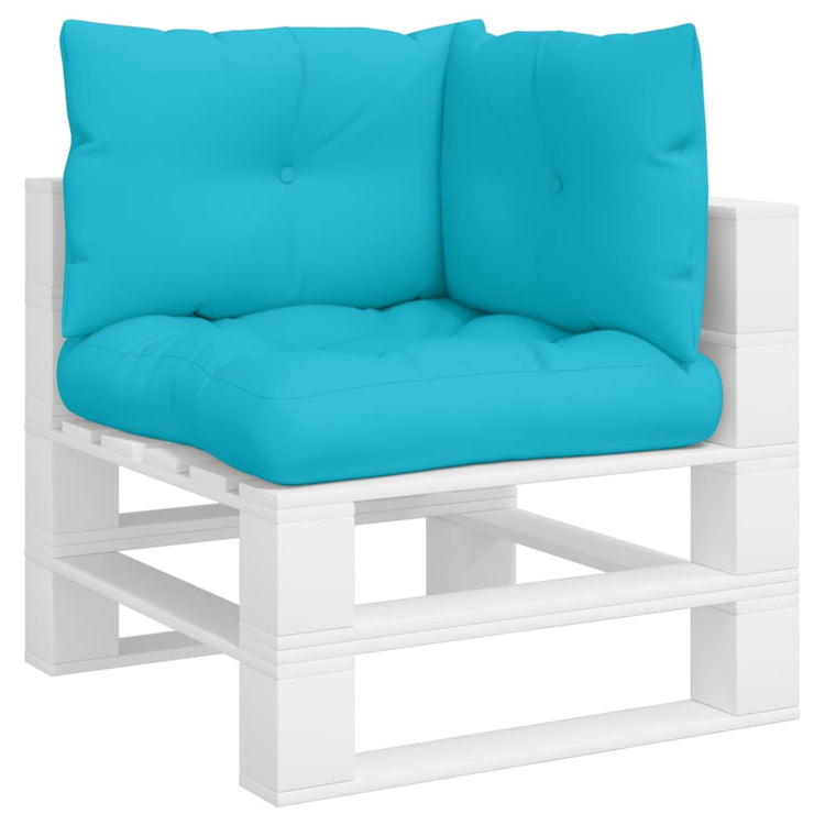 Coussins de palette vidaxl 3 Turquoise de tissu st oxford