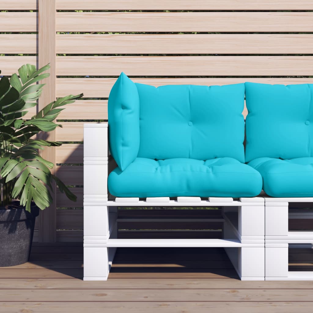 Coussins de palette vidaxl 3 Turquoise de tissu st oxford