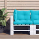 Coussins de palette vidaxl 3 Turquoise de tissu st oxford