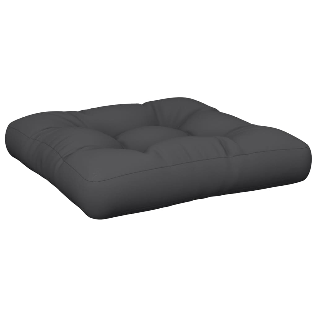 VidaXL coussin de palette 60x61,5x10 cm tissu noir