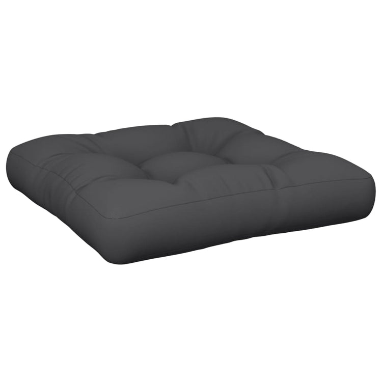 VidaXL coussin de palette 60x61,5x10 cm tissu noir