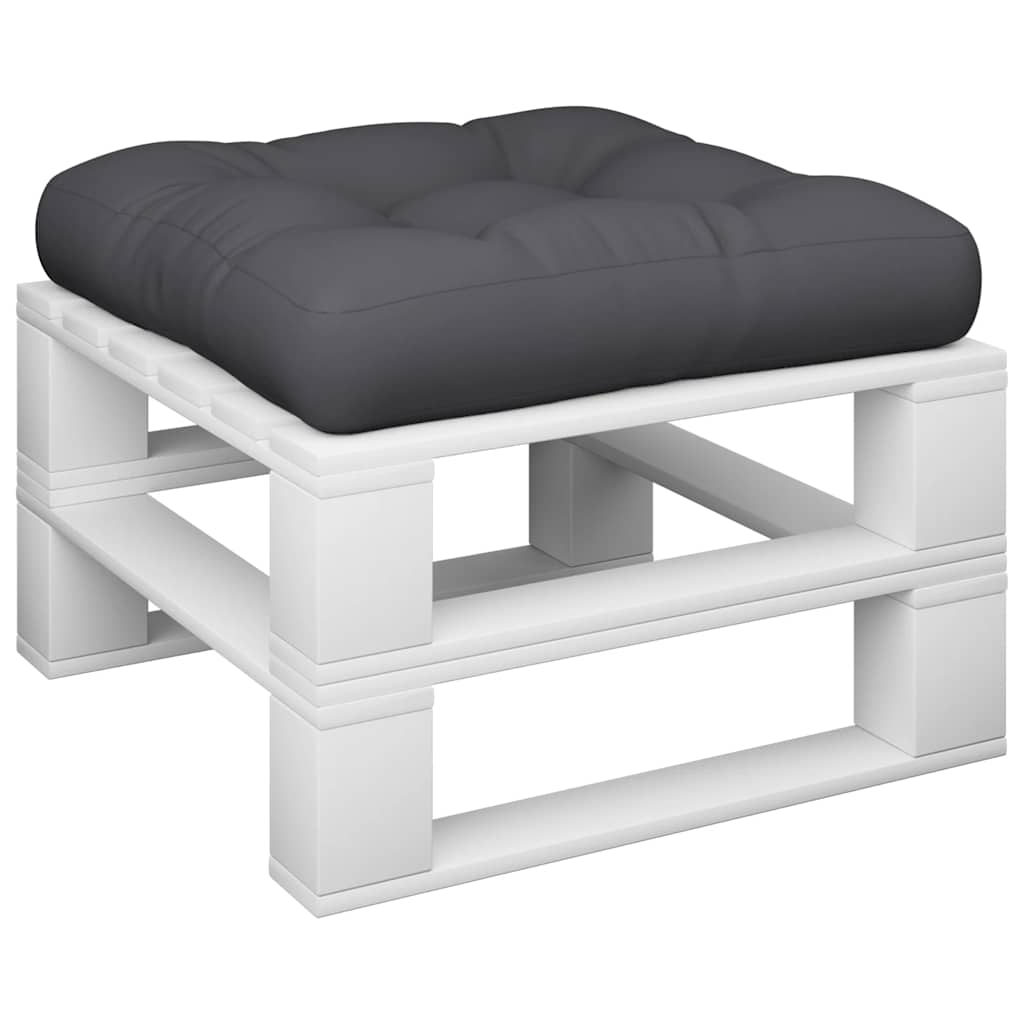 VidaXL coussin de palette 60x61,5x10 cm tissu noir