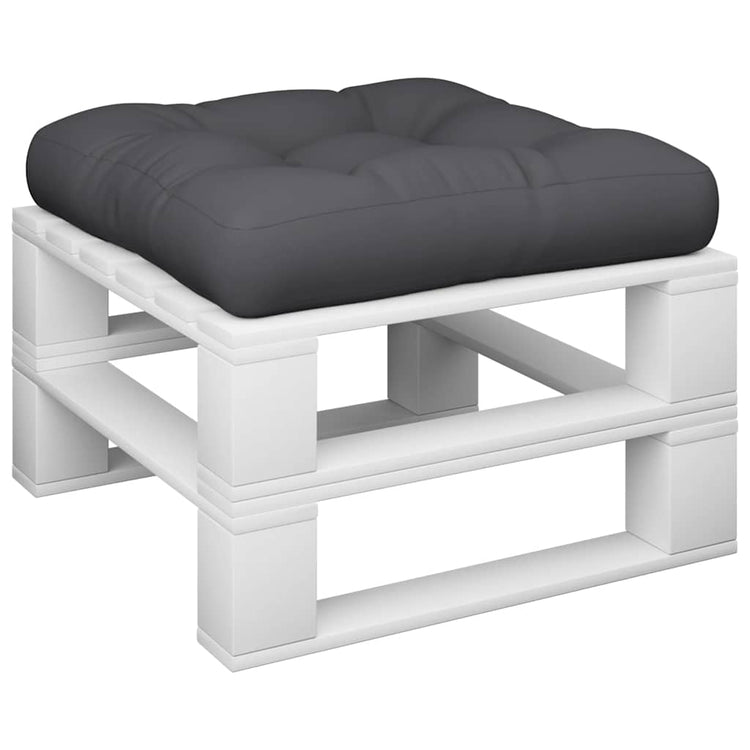 VidaXL coussin de palette 60x61,5x10 cm tissu noir