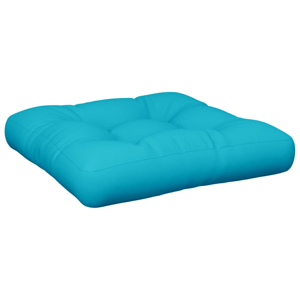 Coussin de palette Vidaxl 60x61.5x10 cm Turquoise en tissu oxford