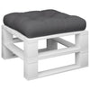 Coussin de palette Vidaxl 58x58x10 cm Tissu anthracite -colored