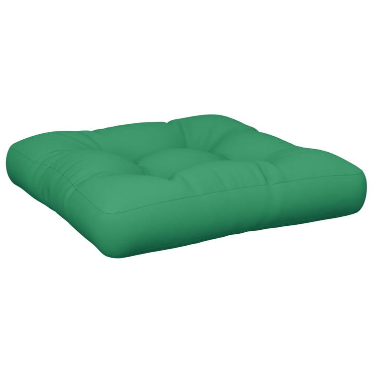VidaXL coussin de palette 58x58x10 cm tissu vert