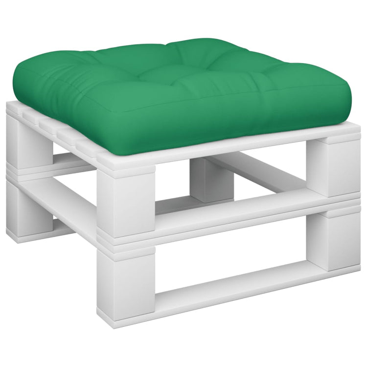VidaXL coussin de palette 58x58x10 cm tissu vert