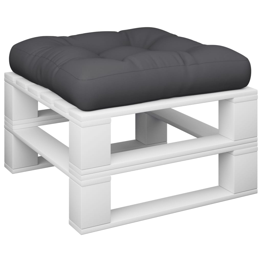 Coussin de palette vidaxl 58x58x10 cm tissu noir