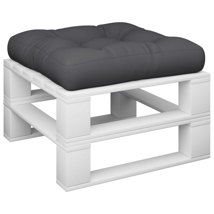 Coussin de palette vidaxl 58x58x10 cm tissu noir