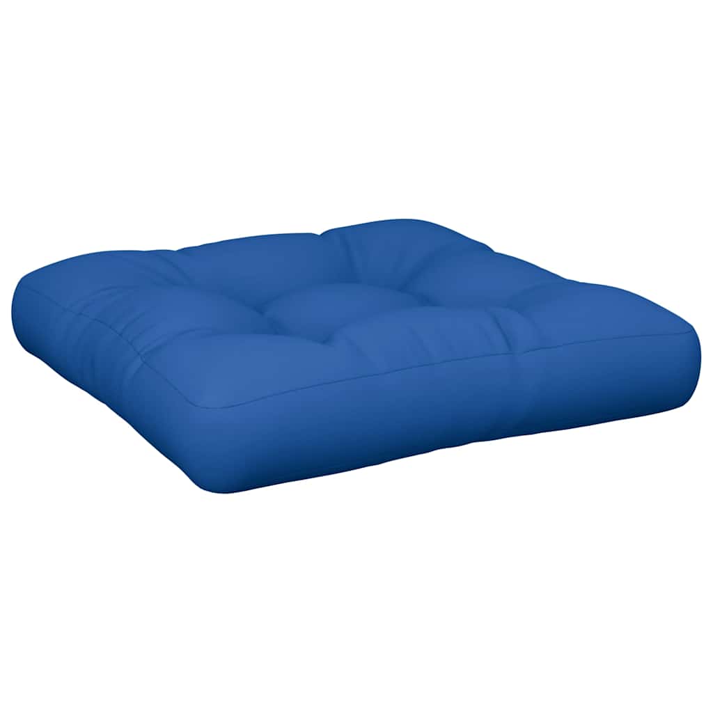 VidaXL coussin de palette 58x58x10 cm tissu bleu