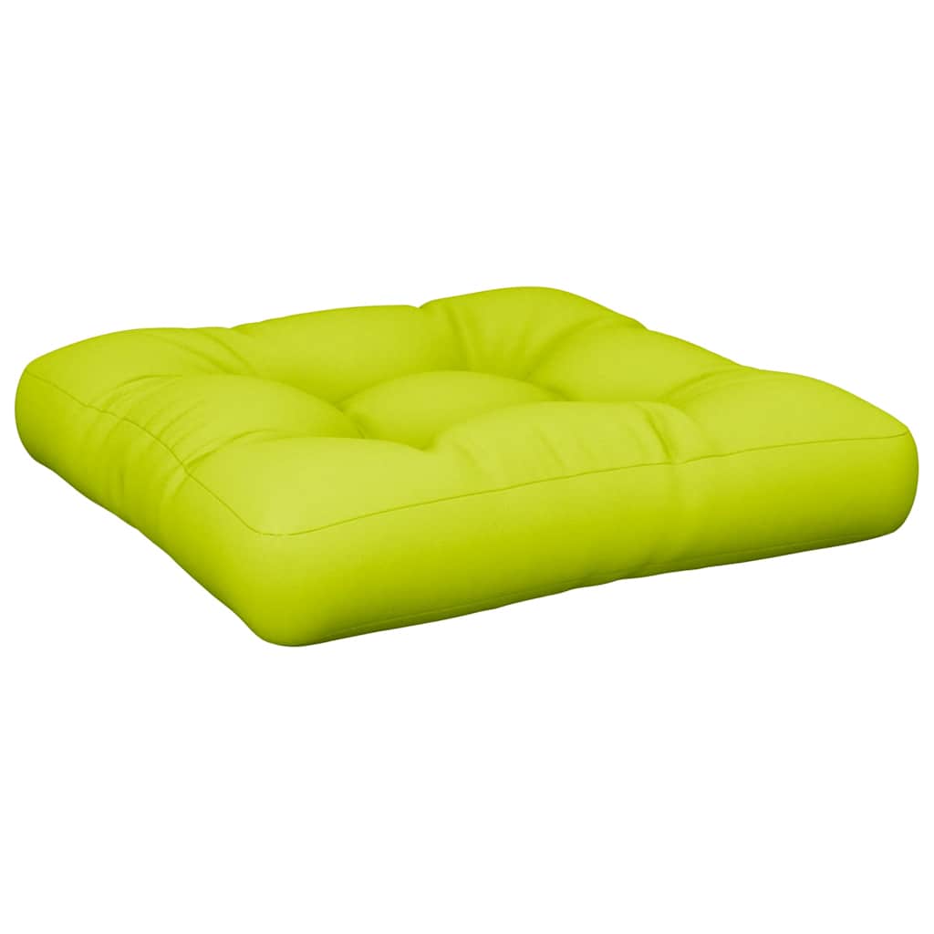 Vidaxx coussin palette 58x58x10 cm tissu vert vif