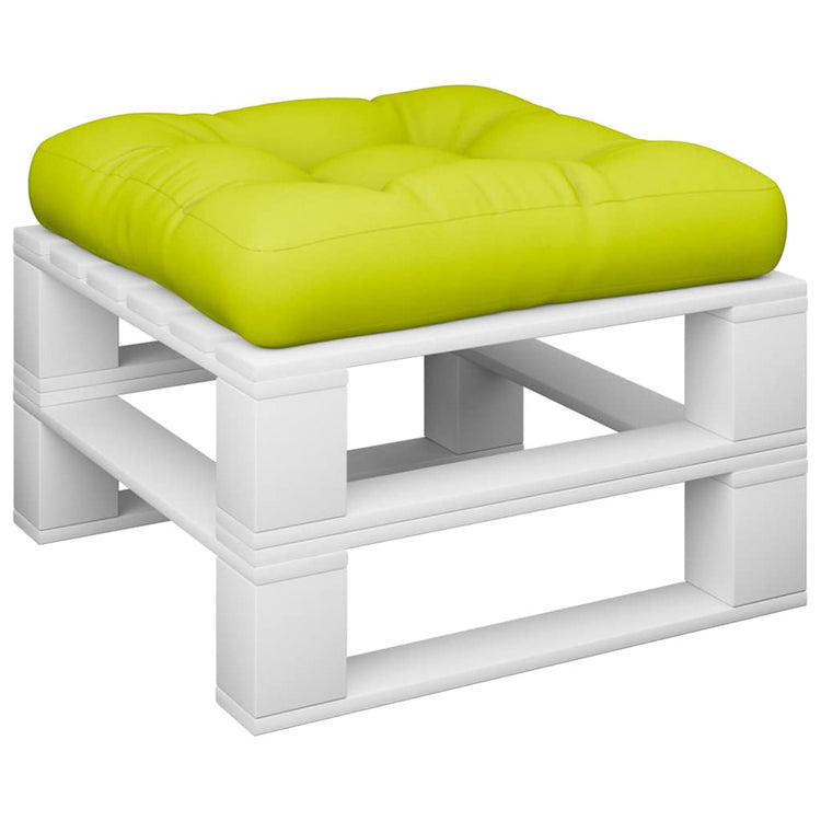 Vidaxx coussin palette 58x58x10 cm tissu vert vif