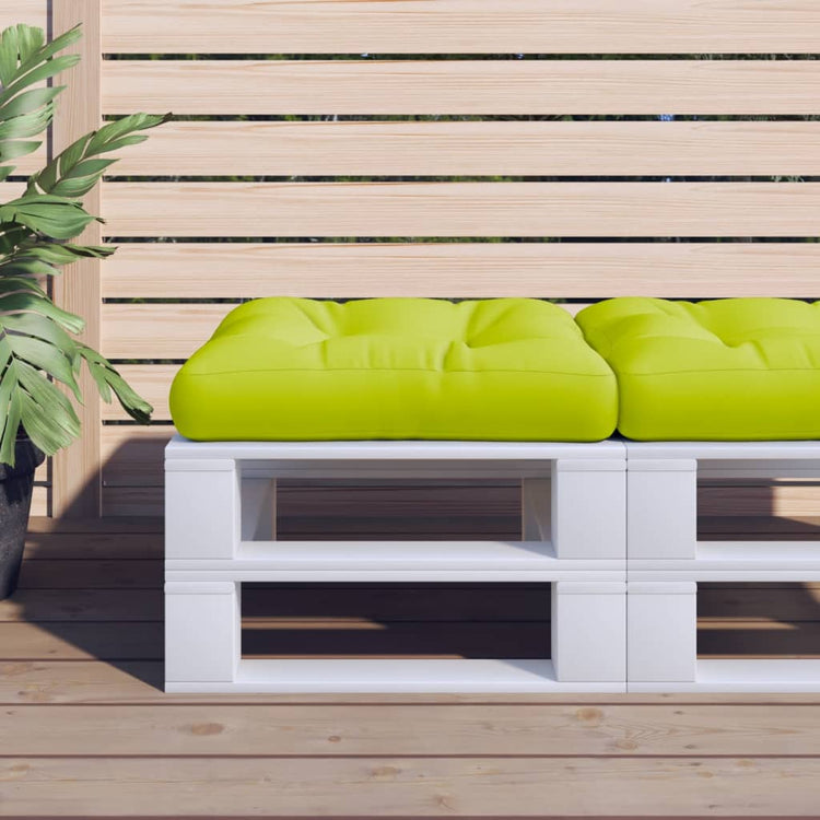 Vidaxx coussin palette 58x58x10 cm tissu vert vif