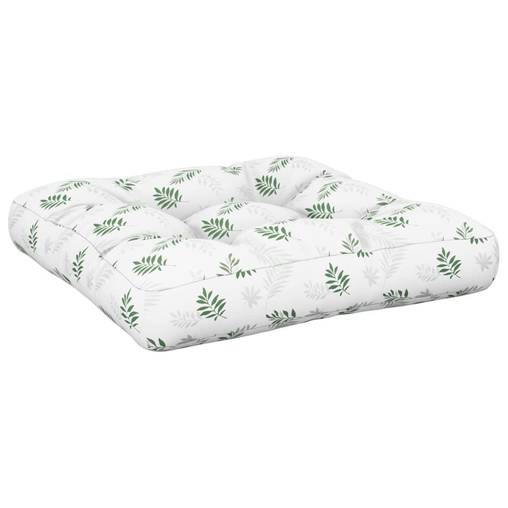 Vidaxl Pallet Cushion Leaf Match 58x58x10 cm Oxford tissu