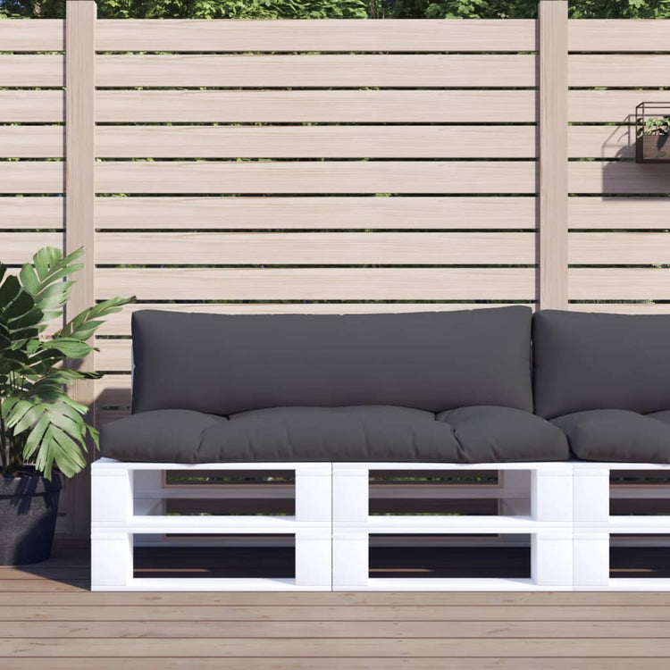 Coussins de palette vidaxl 2 strivus en tissu -colore
