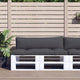 Coussins de palette vidaxl 2 strivus en tissu -colore