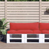 Coussins de palette vidaxl 2 st tissu rouge