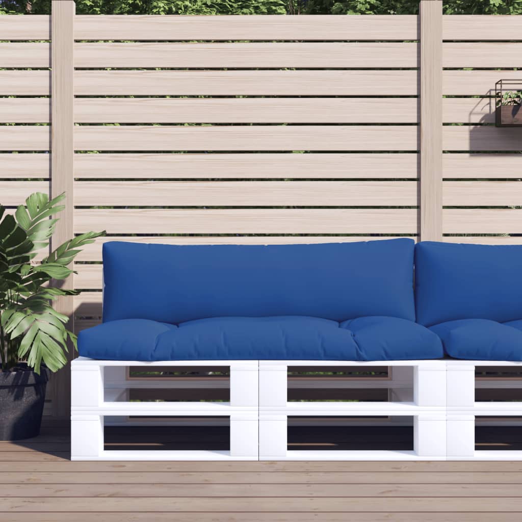 Coussins de palette vidaxl 2 st tissu bleu clair