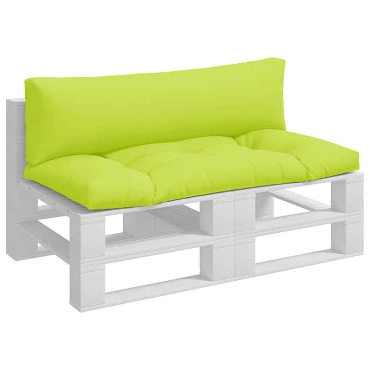 VidaXL coussins de palette 2 pcs tissu vert vif