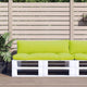 VidaXL coussins de palette 2 pcs tissu vert vif