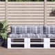 Coussins de palette vidaxl 2 stedcase motif tissu gris