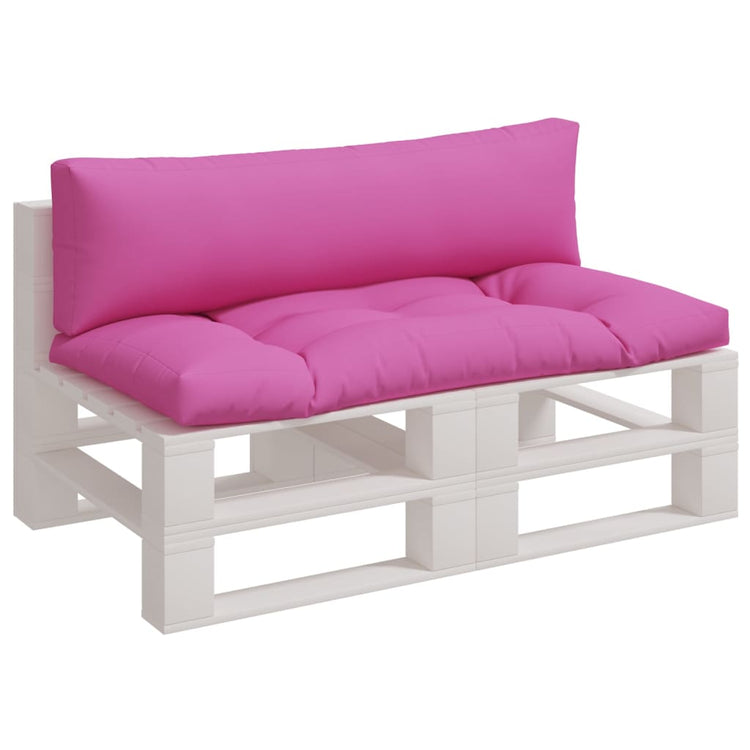 Coussins de palette vidaxl 2 st oxford tissu rose