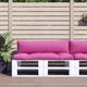 Coussins de palette vidaxl 2 st oxford tissu rose