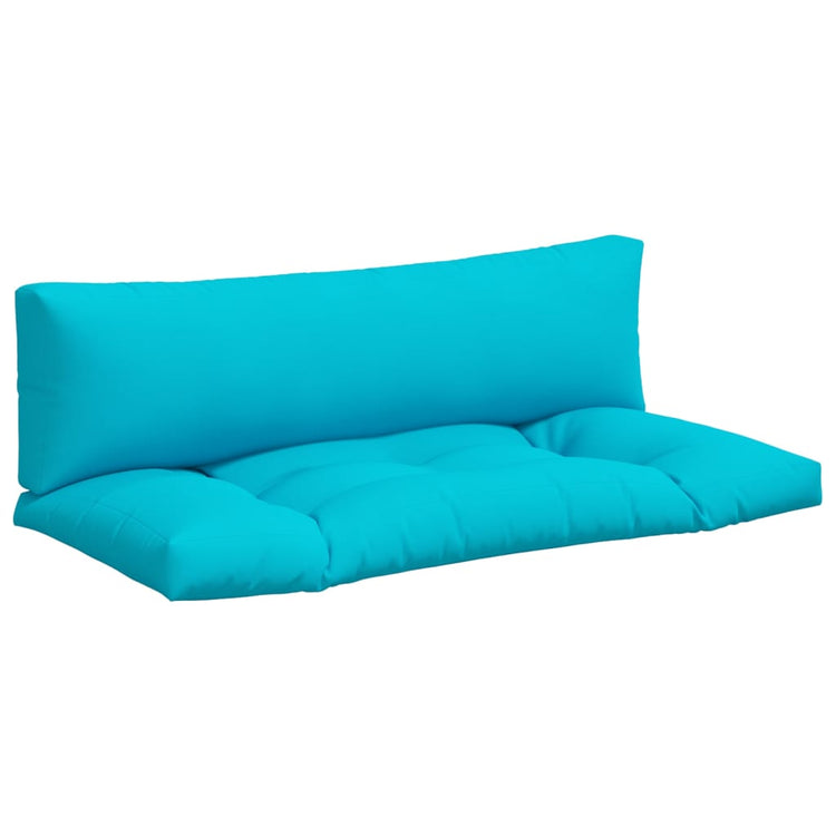 Vidaxl Pallet Cushions 2 St Oxford tissu turquoise