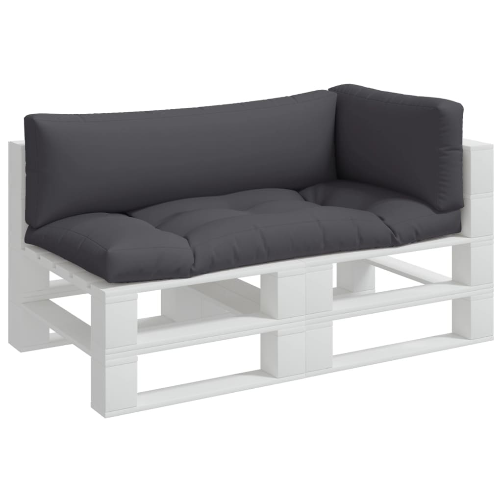 VidaXL coussins de palette 3 pcs tissu anthracite