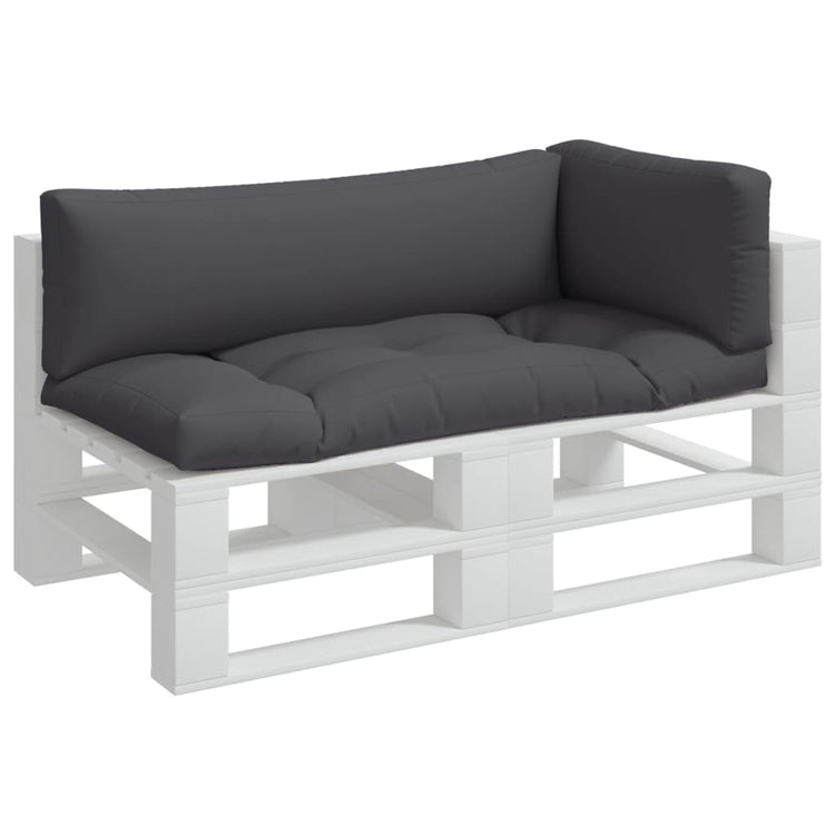 VidaXL coussins de palette 3 pcs tissu anthracite