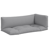VidaXL coussins de palette 3 pcs tissu gris - afbeelding 2