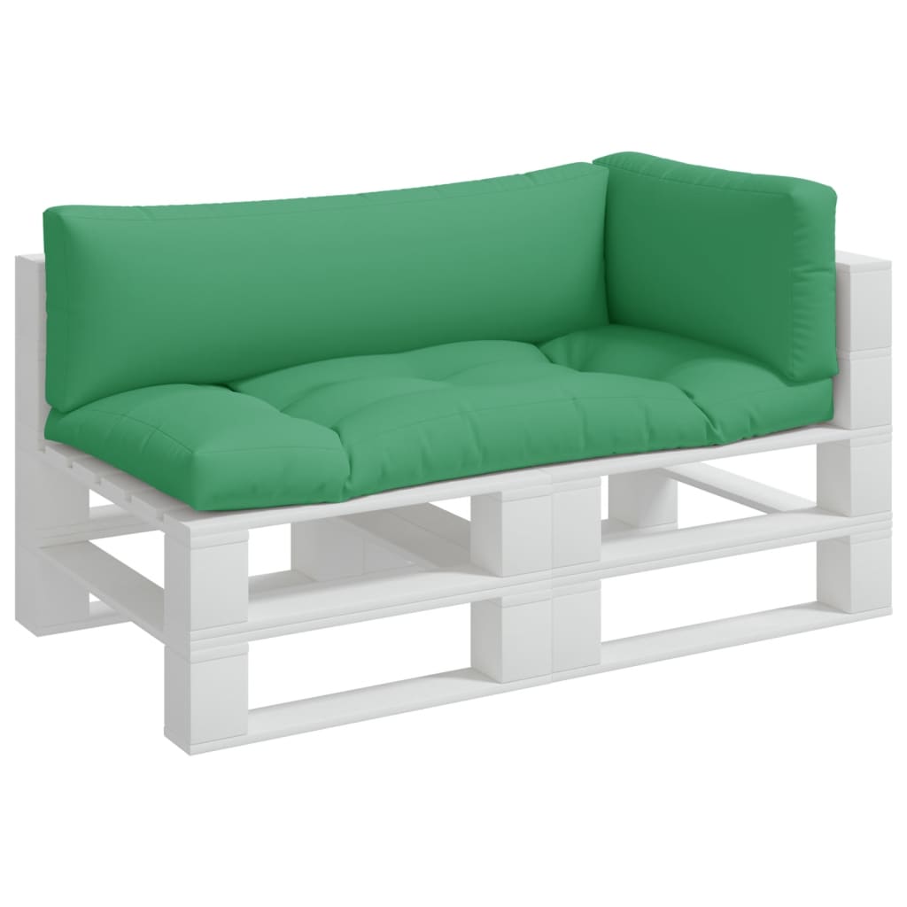 VidaXL coussins de palette 3 pcs tissu vert