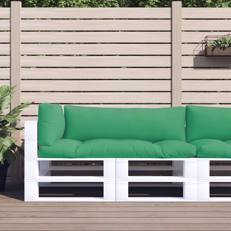 VidaXL coussins de palette 3 pcs tissu vert