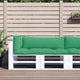 VidaXL coussins de palette 3 pcs tissu vert