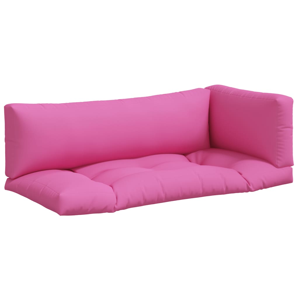 VidaXL coussins de palette 3 pcs tissu oxford rose