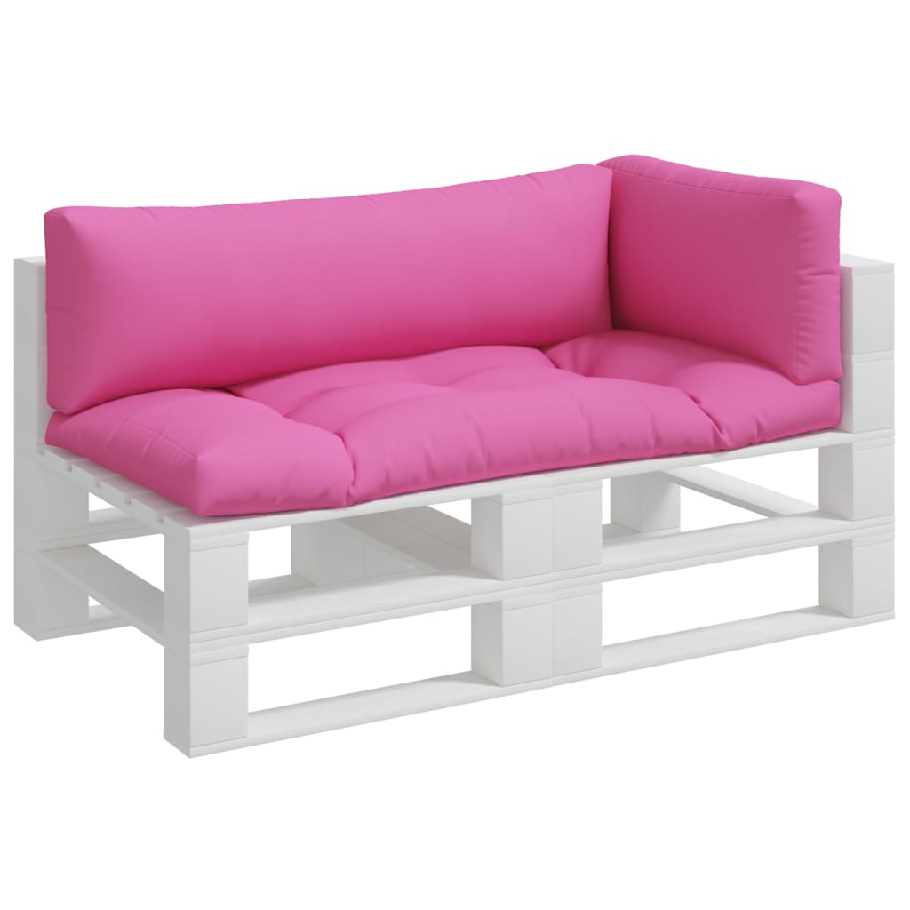 VidaXL coussins de palette 3 pcs tissu oxford rose