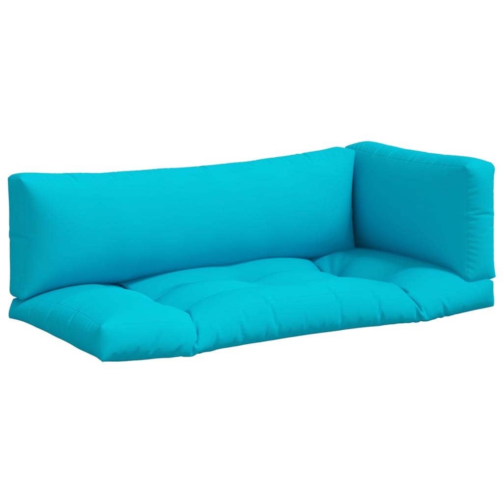 VidaXL coussins de palette 3 pcs tissu oxford turquoise