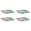 Coussins de chaise de jardin vidaxl 4 pcs 40x40x3 cm tissu multi-colorants